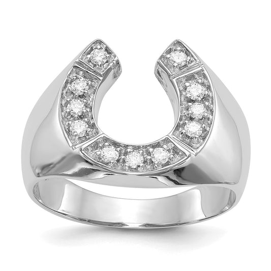 14k White Gold VS Real Diamond men's ring