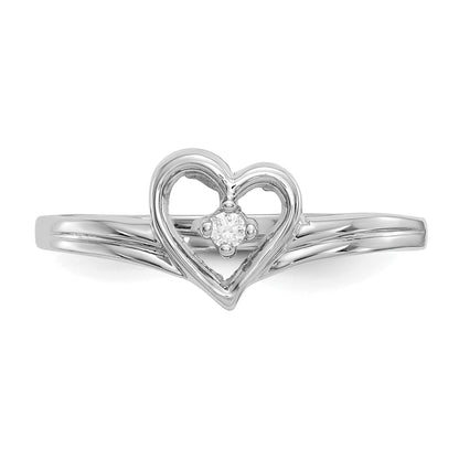 Solid 14k White Gold 6x4mm Pear Simulated Citrine VS CZ Ring