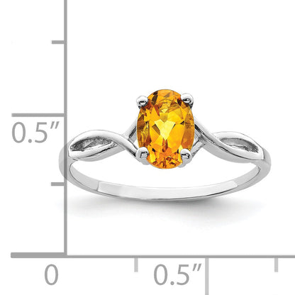 Solid 14k White Gold 6mm Heart Simulated Amethyst AA CZ Ring