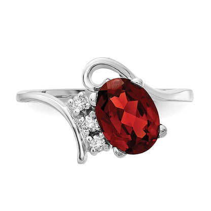 14K Yellow Gold White Garnet Real Diamond ring