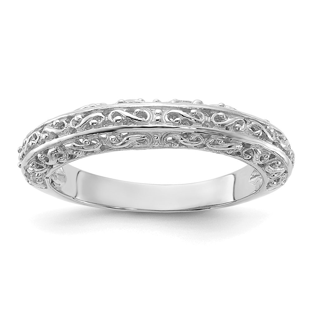 14k white gold anniversary band y3669