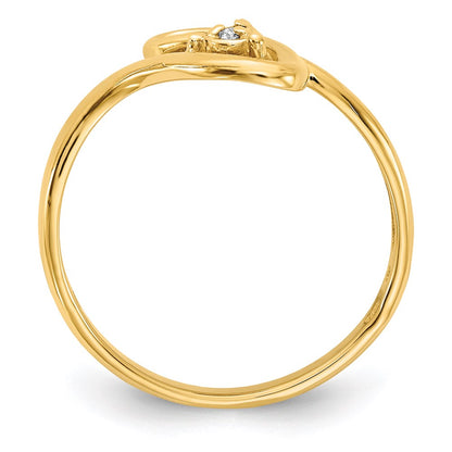 14k gold a real diamond ring y4261a
