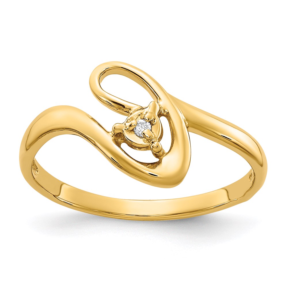 14k gold a real diamond ring y4261a