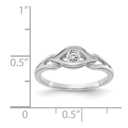 14k White Gold AAA Diamond ring