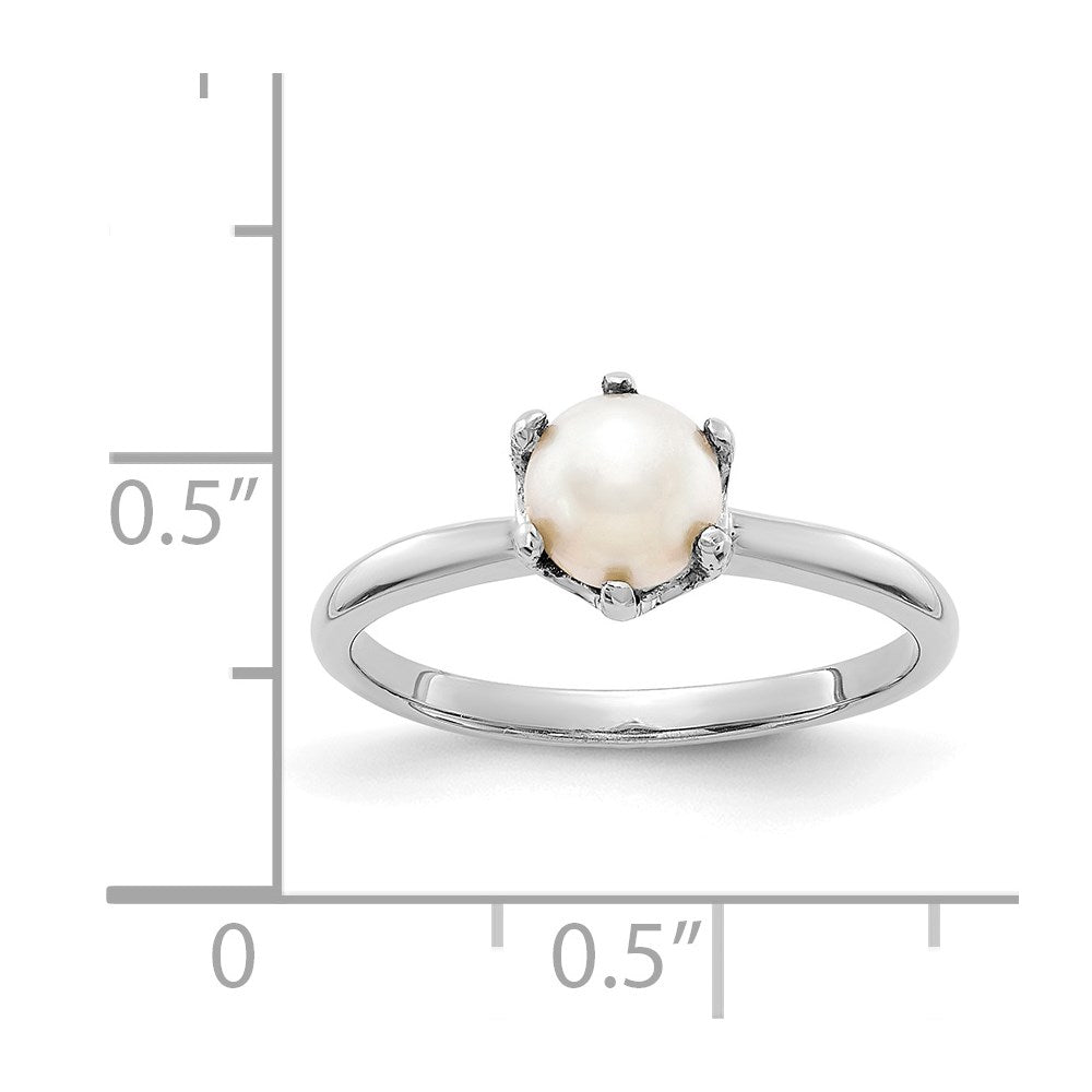 14k white gold 5 5mm fw cultured pearl ring y4353pl
