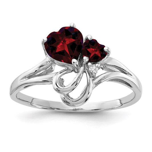 14k White Gold Gemstone u0026 Real Diamond Ring