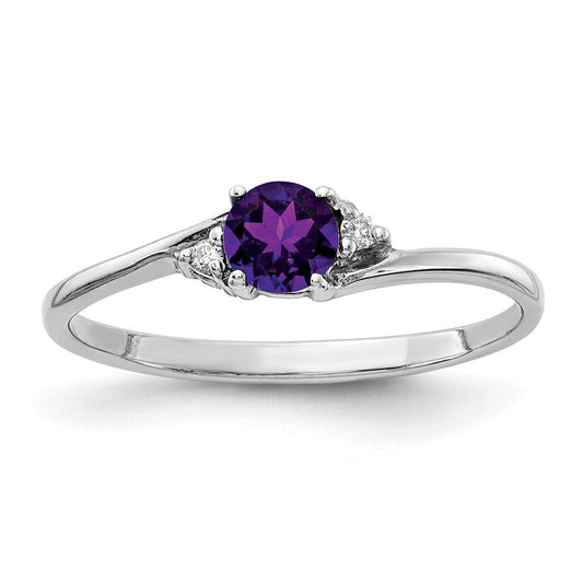 14k white gold real diamond gemstone ring mtg y4713