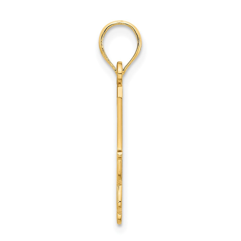 14k Yellow Gold Graduations Cap and Slanted Diploma 2021 Charm