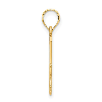 14k Yellow Gold Graduations Cap and Slanted Diploma 2021 Charm