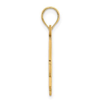 14k Yellow Gold Graduations Cap and Slanted Diploma 2022 Charm