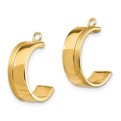 14k Yellow Gold Dangle Earring Jacket