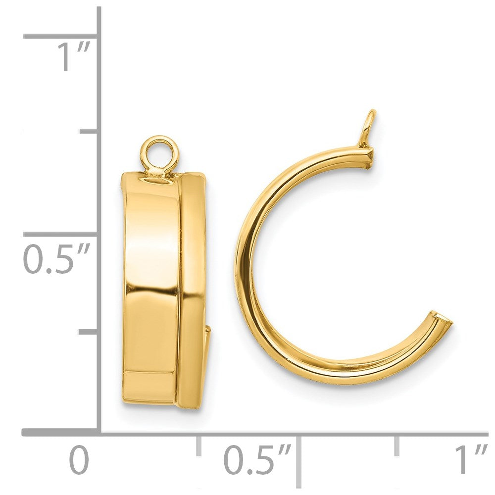 14k Yellow Gold Dangle Earring Jacket