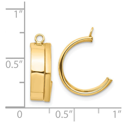 14k Yellow Gold Dangle Earring Jacket