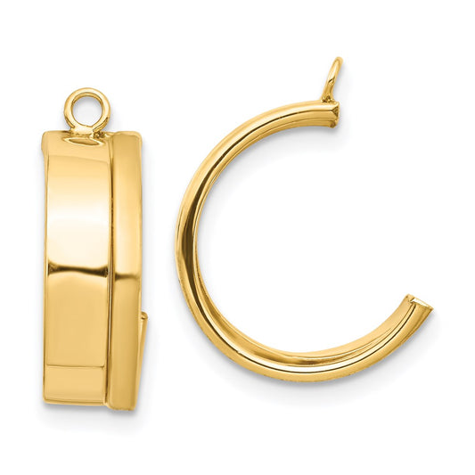 14k Yellow Gold Dangle Earring Jacket