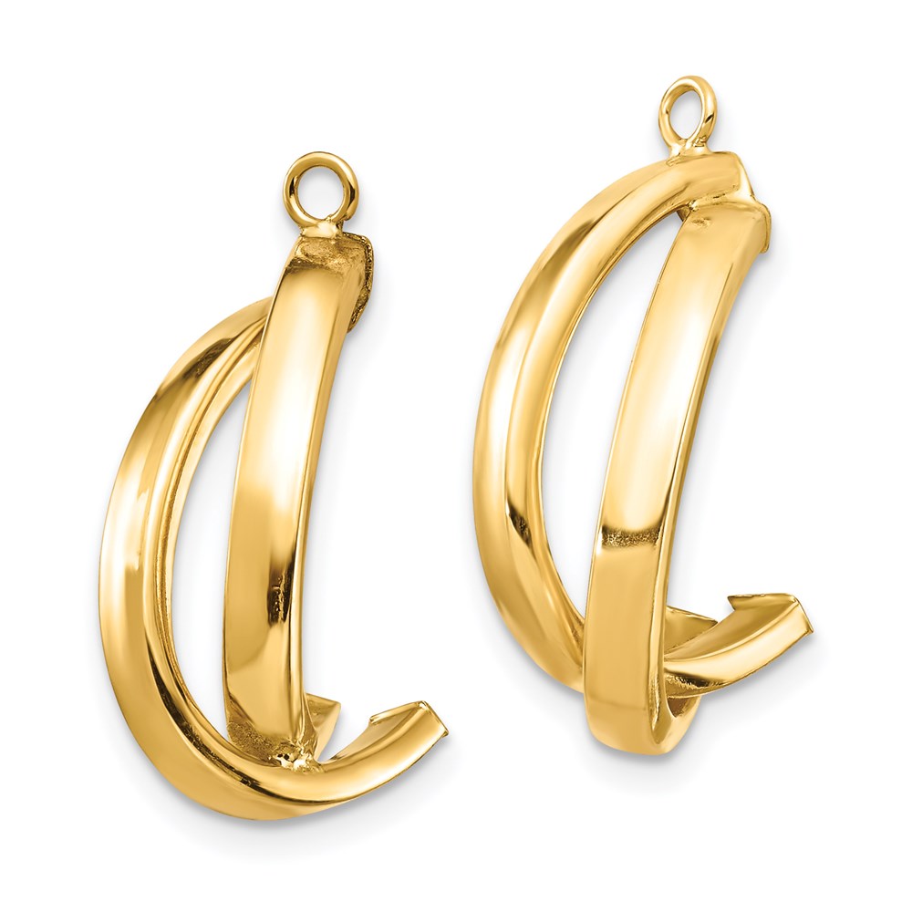 14k Yellow Gold Dangle Earring Jacket