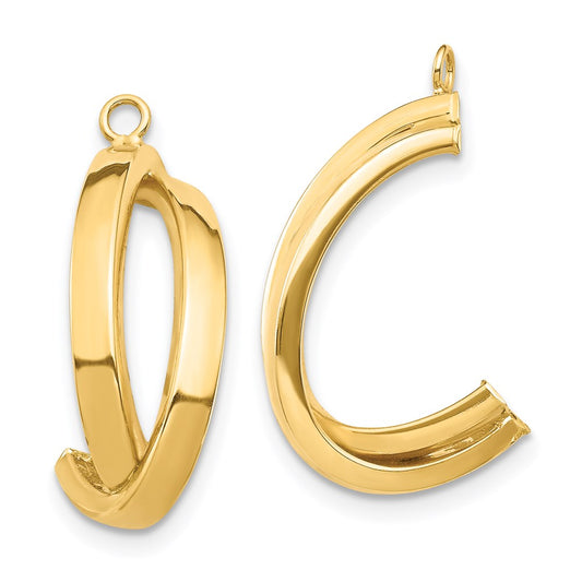14k Yellow Gold Dangle Earring Jacket