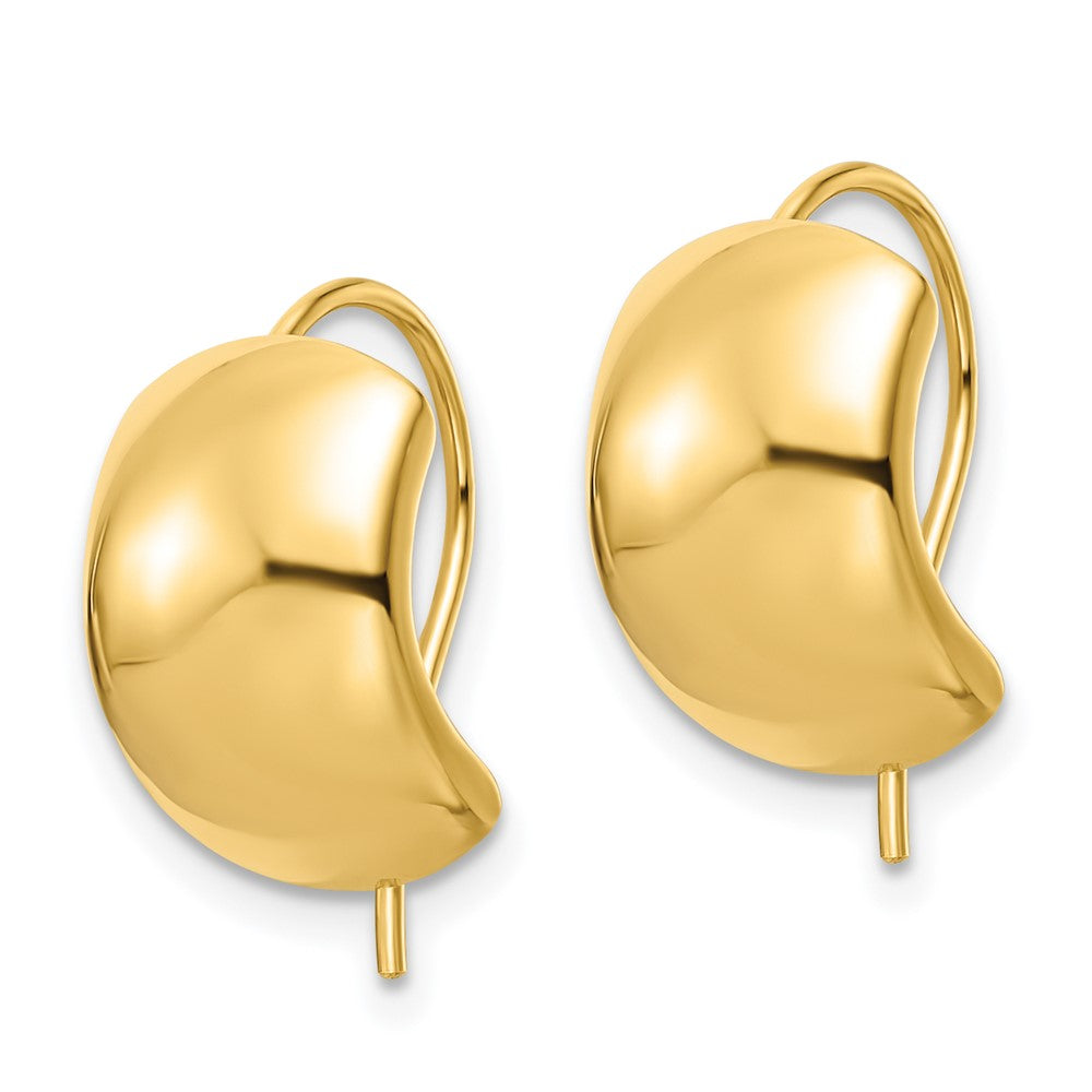 14k Yellow Gold Polished Earrings