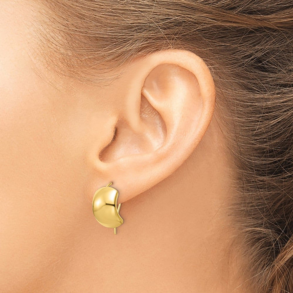 14k Yellow Gold Polished Earrings