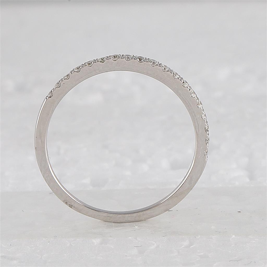 14k White Gold Diamond Slender Halo Bridal Wedding Ring Set 3/4 Cttw (Certified)