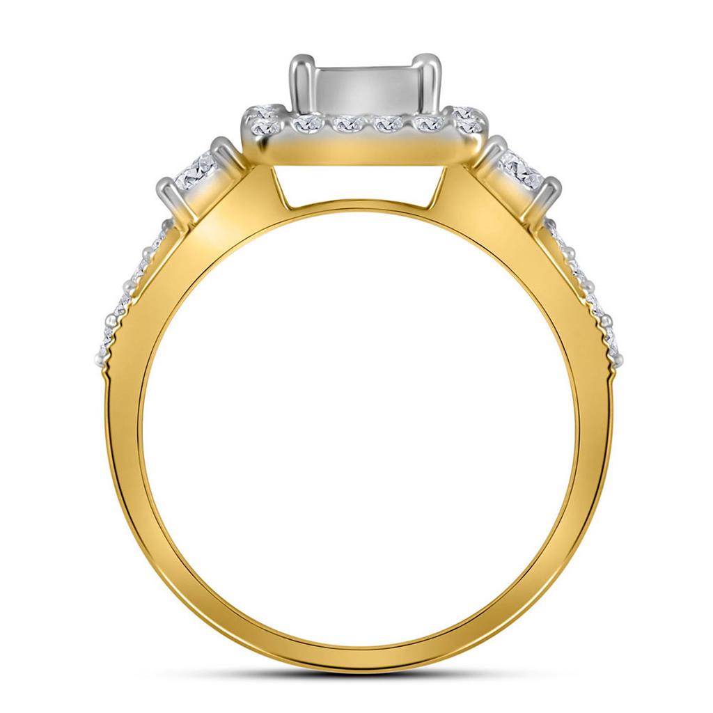 1 CTW-Diamond TESSERA INVISIBLE BRIDAL SET
