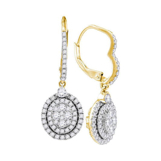 1  1/4CTW-Diamond DANGLING  FASHION EARRING