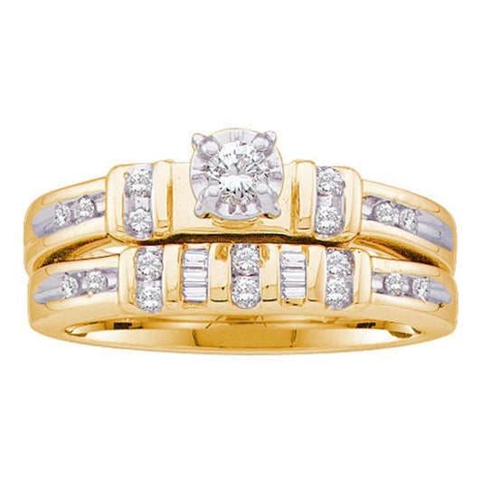 1/4CT-Diamond RD-CENTER BRIDAL SET