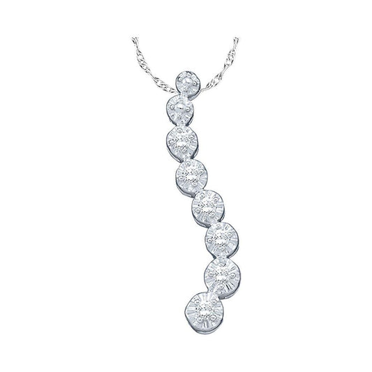 1/10CT-Diamond JOURNEY FASHION PENDANT