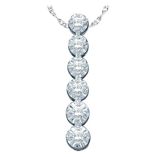 1/10CTW-Diamond JOURNEY FASHION PENDANT