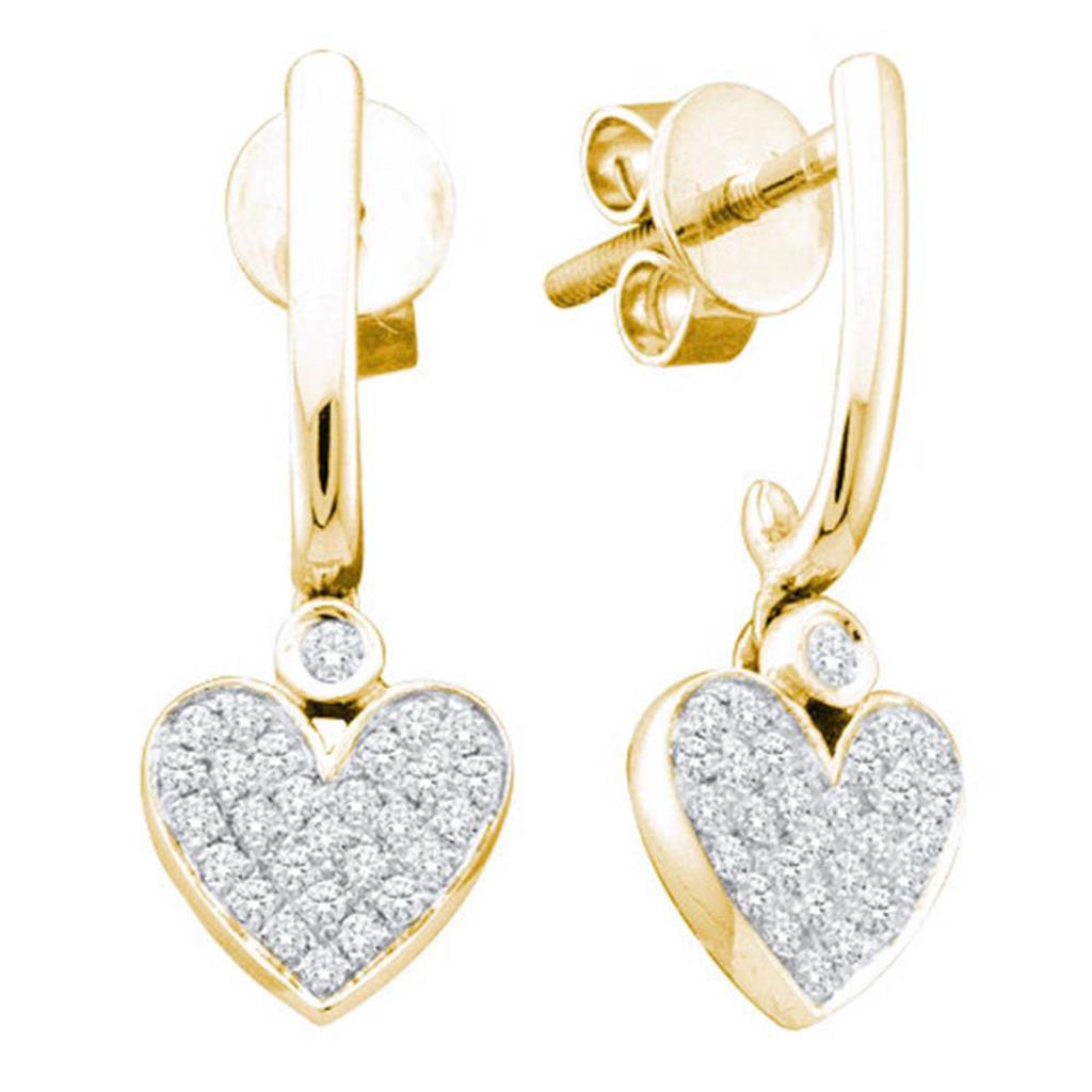 1/4CTW-Diamond HEART EARRING