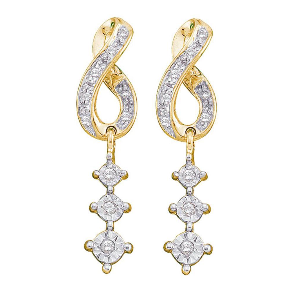 1/6CTW-Diamond FASHION EARRINGS