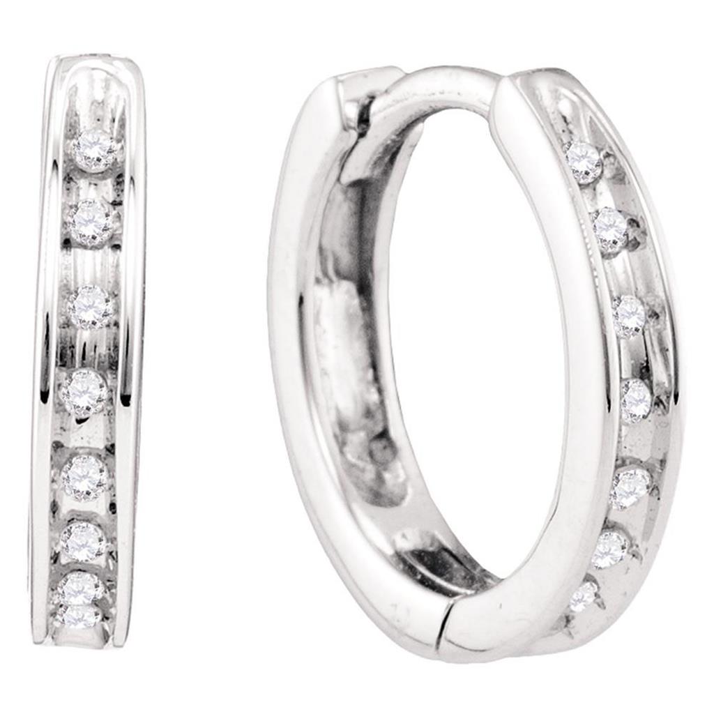 1/10CT-Diamond FASHION HOOPS