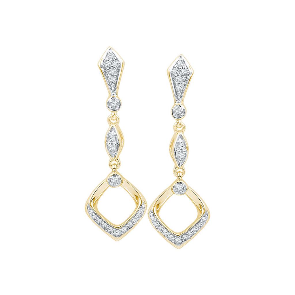 1/6CTW-Diamond GIFT DANGLING EARRING