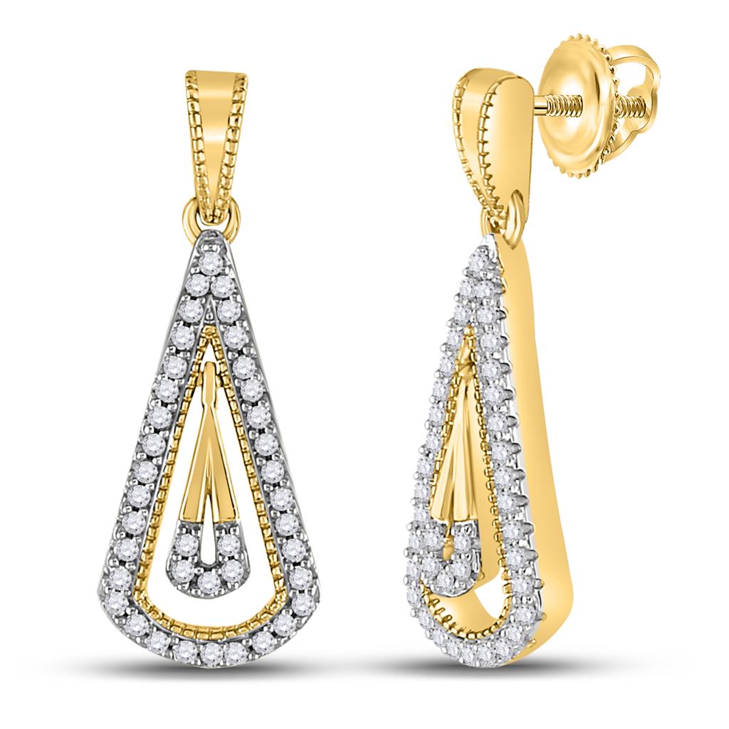 1/4CTW-Diamond GIFT DANGLING EARRING