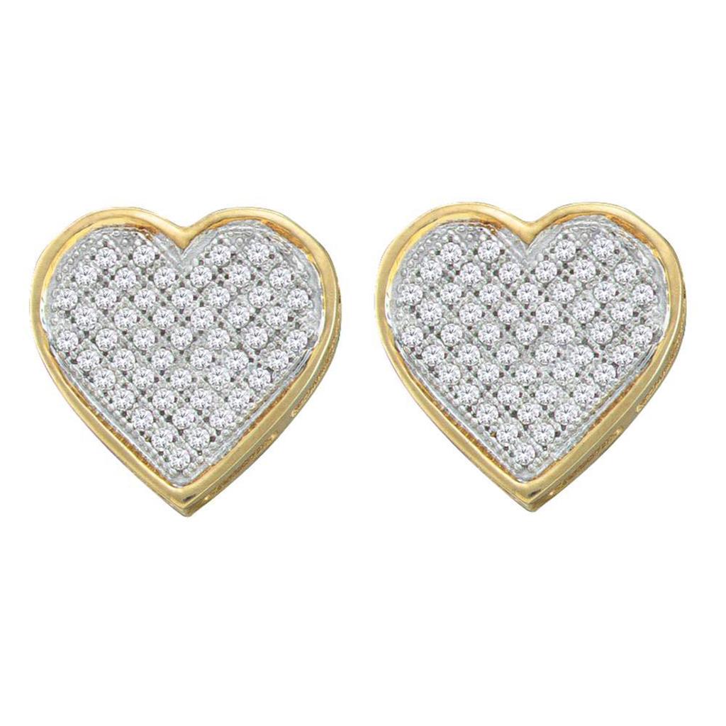 1/3CTW-Diamond GIFT HEART EARRINGS