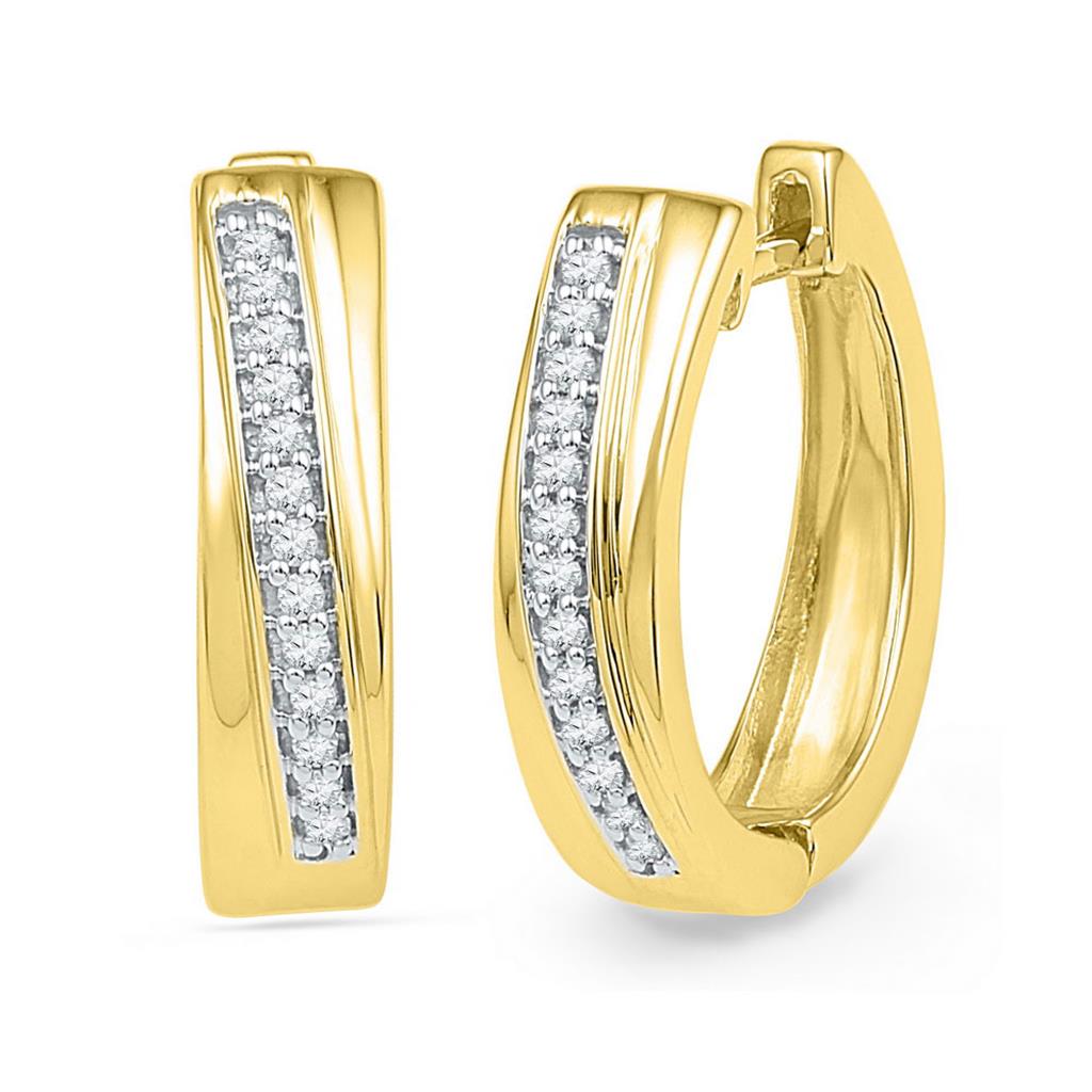 1/6CTW-Diamond GIFT HOOPS EARRING