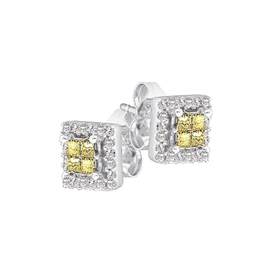 1/3CT-Diamond INVISIBLE EARRING