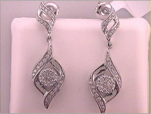 1/2CTW-Diamond FASHION EARRINGS