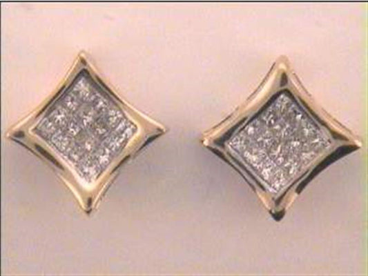 1/2CT-Diamond INVISIBLE EARRING