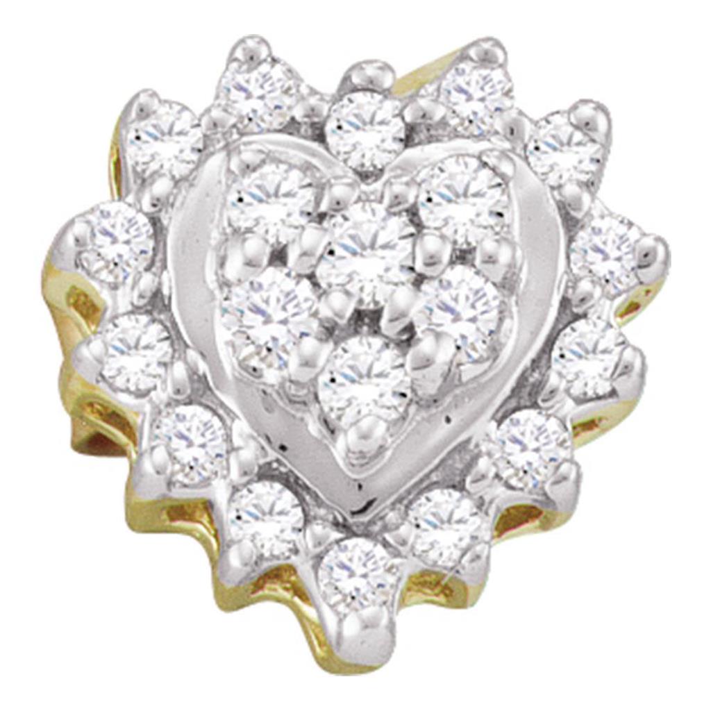 1/4CT-Diamond HEART EARRING
