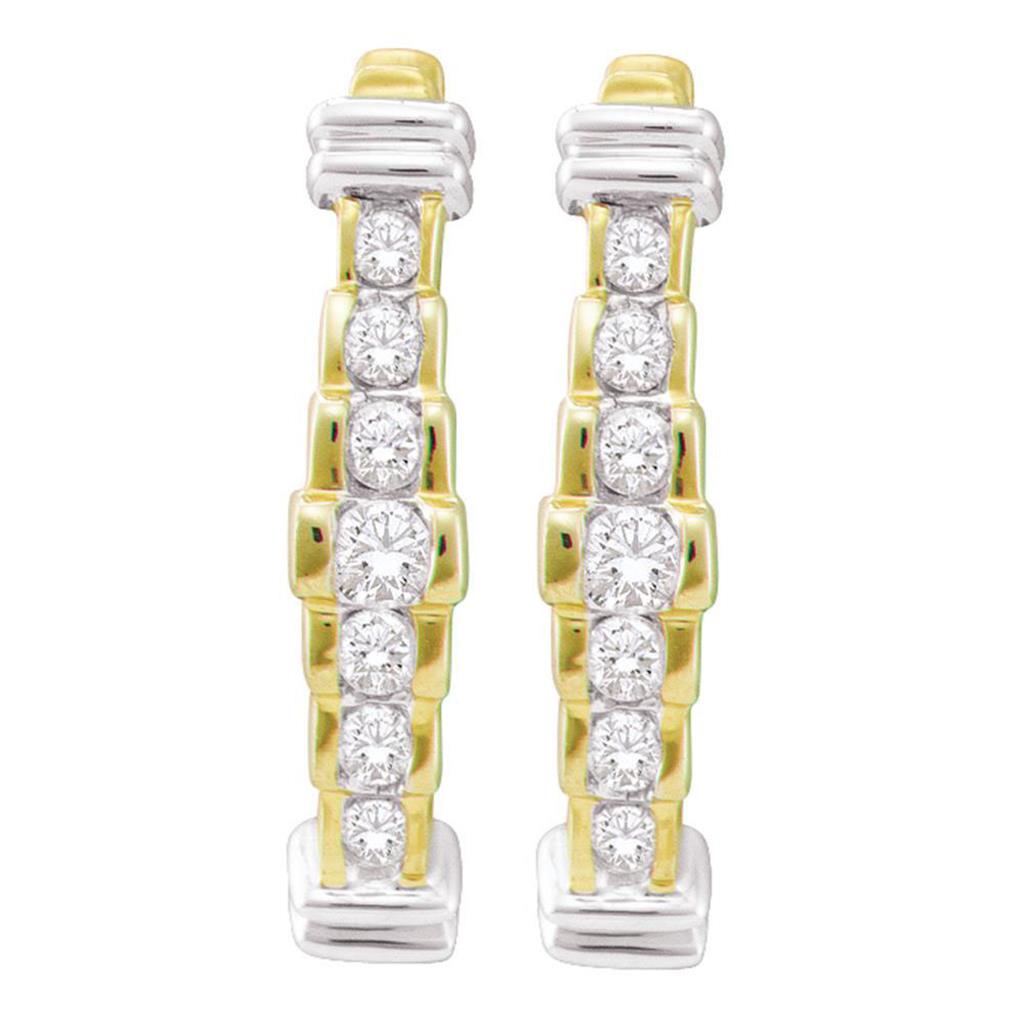 1/4CTW-Diamond FASHION HOOPS