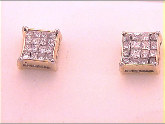 1/2 CTW-Diamond INVISIBLE EARRING