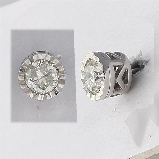 1/2CTW-Diamond STUD EARRING