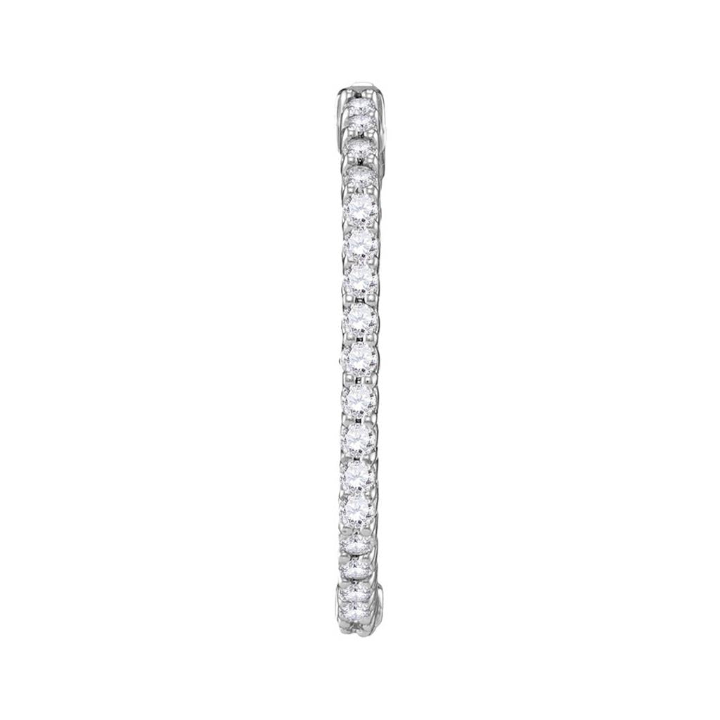 1 7/8CTW-Diamond HOOPS EARRINGS