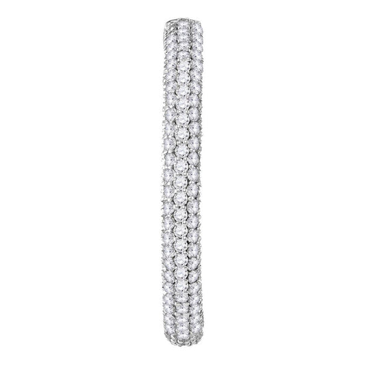 4 3/8CTW-Diamond HOOPS EARRINGS