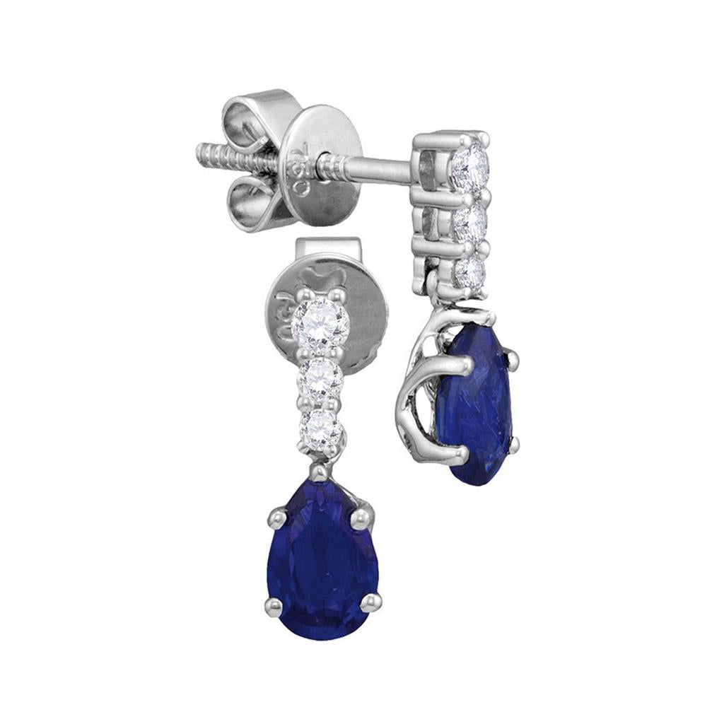 1/8CTW-Diamond 1 CT-SAPP EARRING