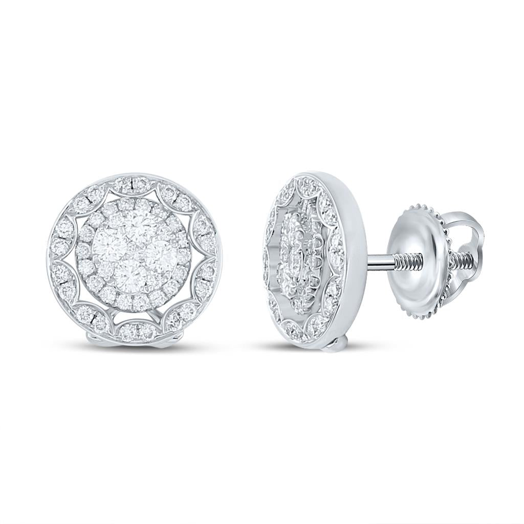 1 CTW-Diamond FASHION EARRINGS