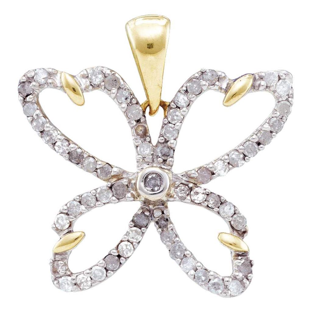 3/8CTW-Diamond BUTTERFLY PENDANT