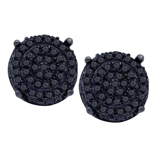 1/4CTW-Diamond BLACK DIAMOND EARRINGS