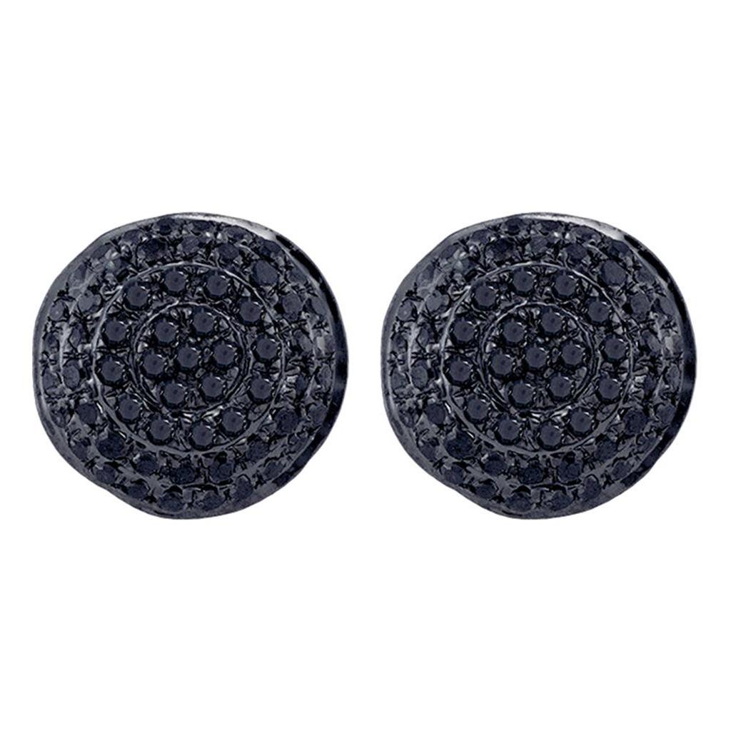 1/5CTW-Diamond BLACK DIAMOND EARRINGS