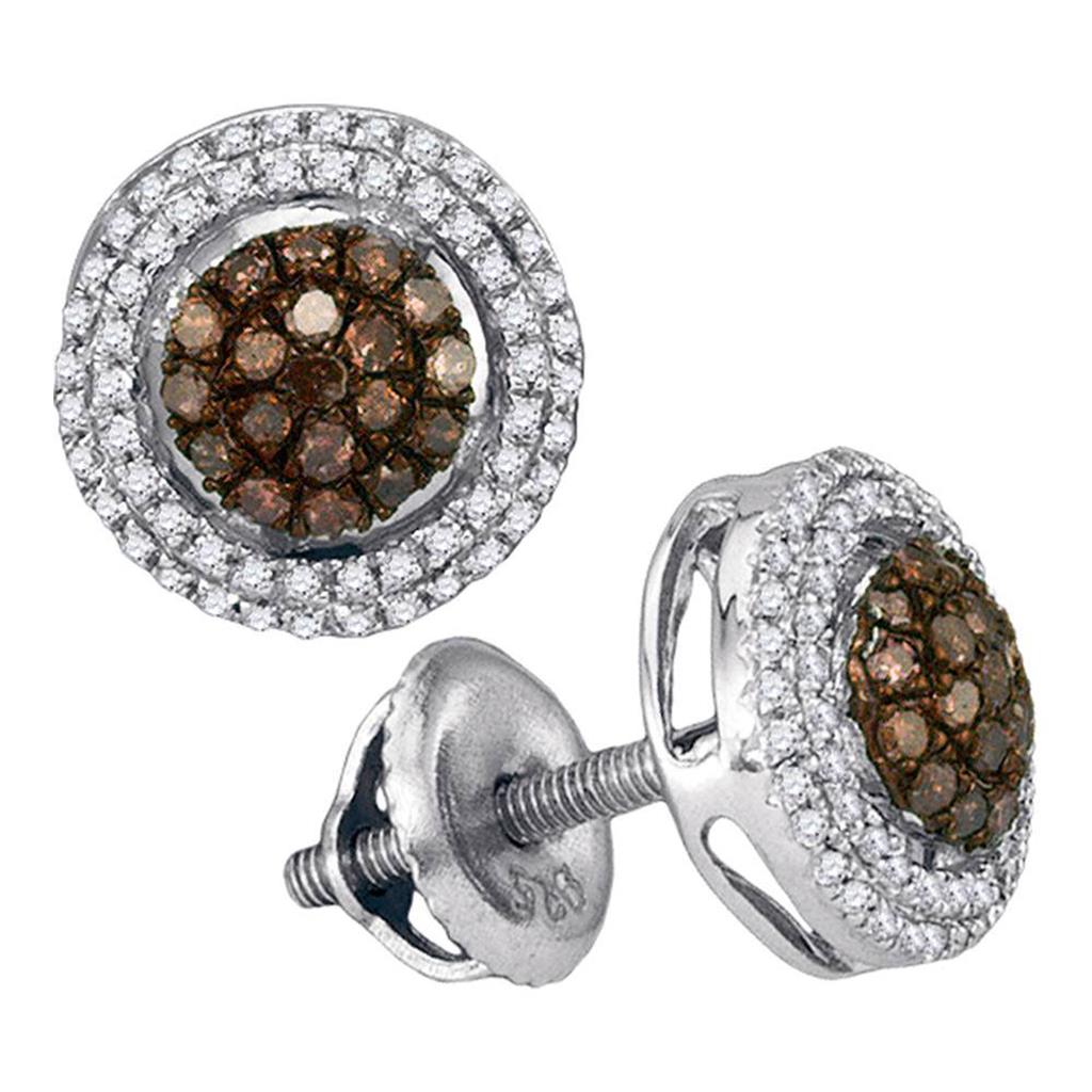1/3CTW-Diamond NATURAL BROWN  EARRING